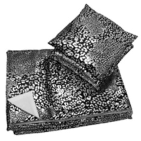 Одеяло-покрывало с подушками Renato Balestra Simba Coperta-copriletto nero RBL/441115