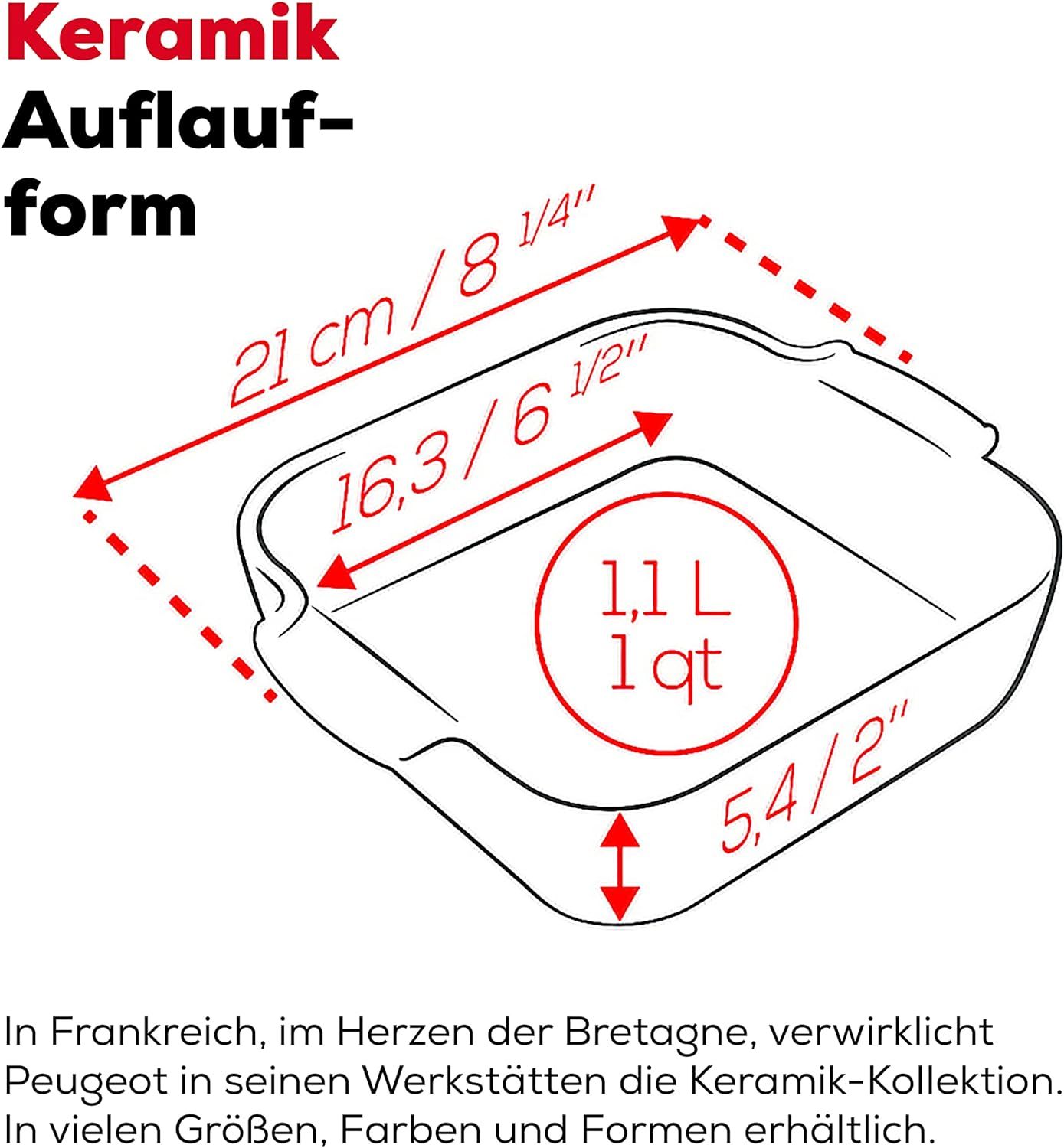 Форма для запекания Peugeot Red 60213