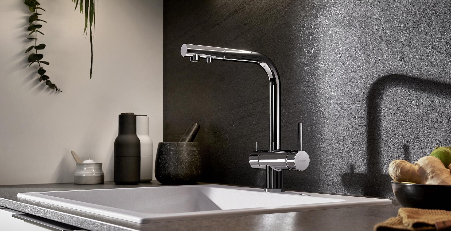 Кухонный смеситель Blanco Fontas II Galvanic Chrome 525137