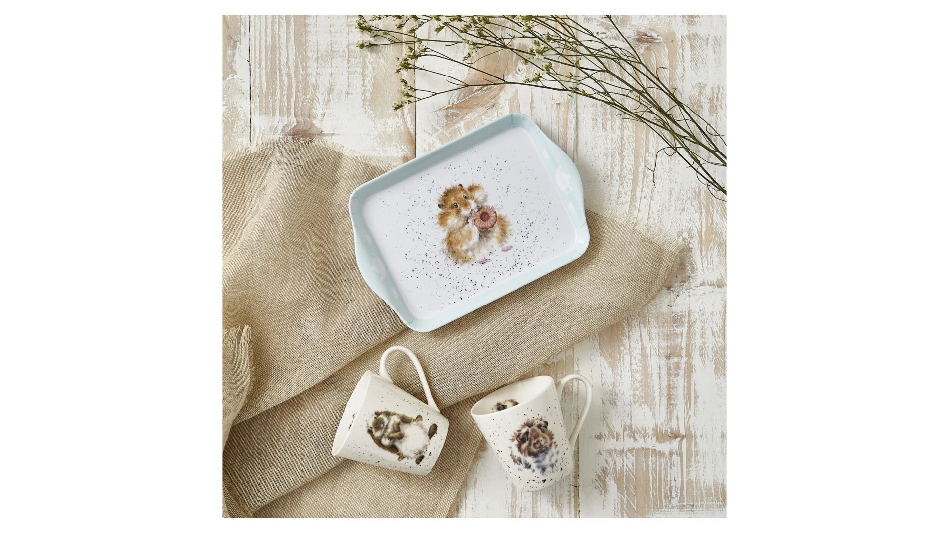 Набор кружек Pimpernel Wrendale Designs Hamster Mug & Tray Set X0011659139