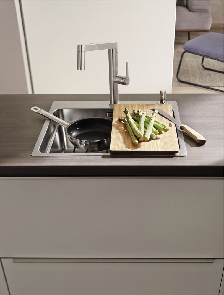 Кухонный смеситель Blanco Panera-S Stainless Steel 521547