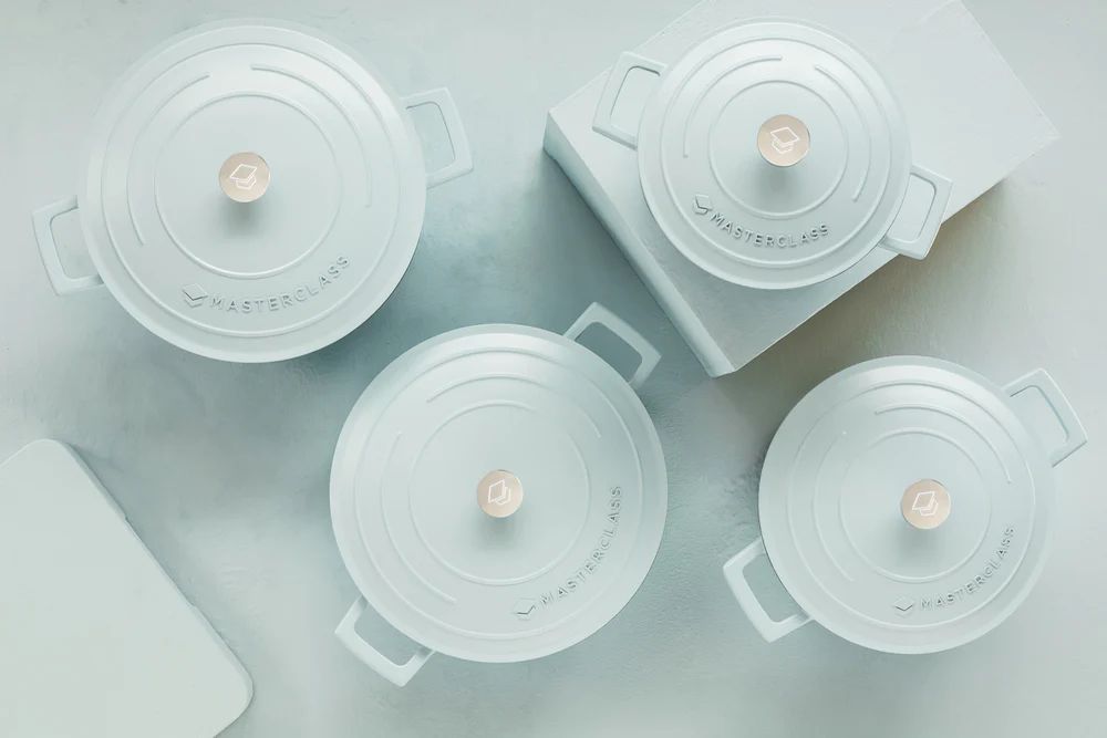 Кастрюля с крышкой KitchenCraft MasterClass Sky Blue Casserole Dish MCMCRD20SKY