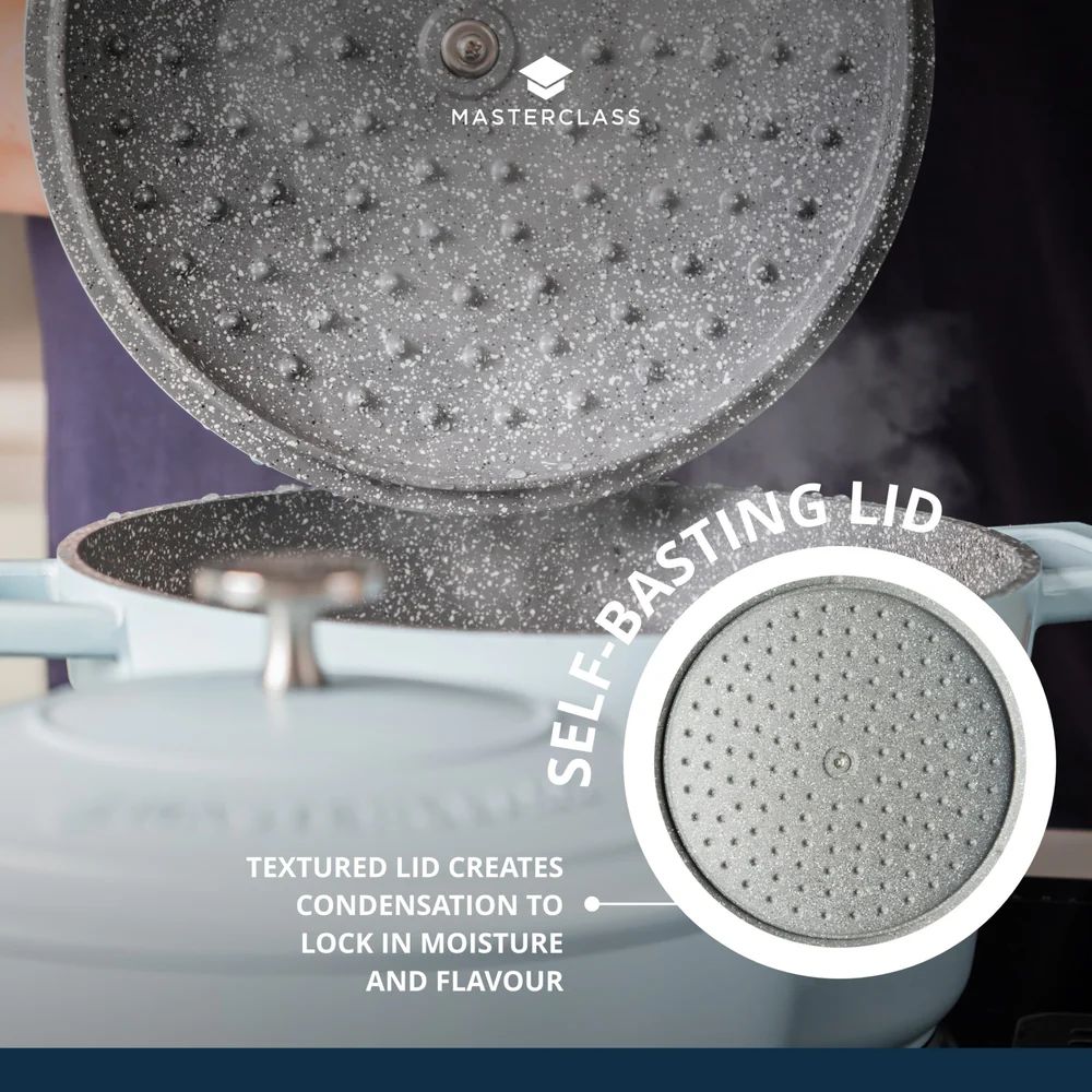 Кастрюля с крышкой KitchenCraft MasterClass Sky Blue Casserole Dish MCMCRD24SKY