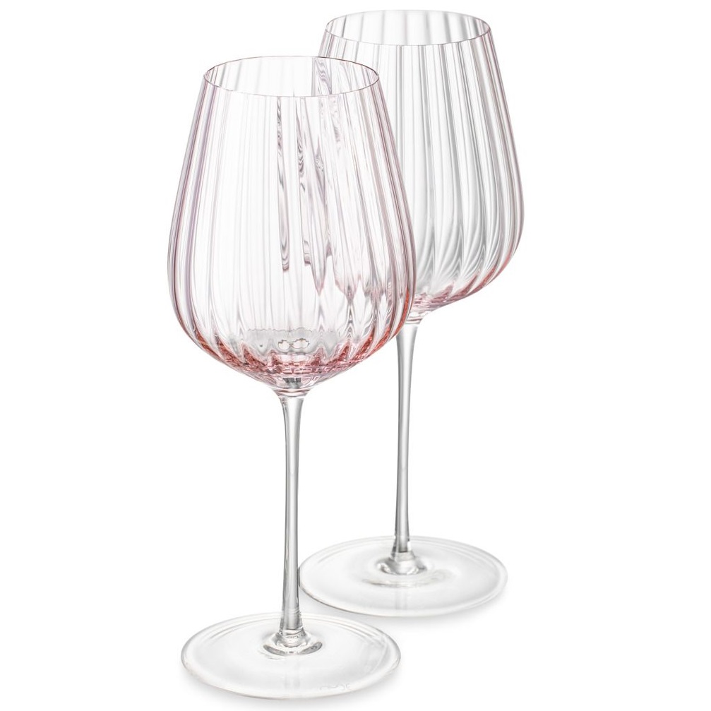 2 бокала для красного вина Nude Glass Round Up Dusty Rose Set 1204818
