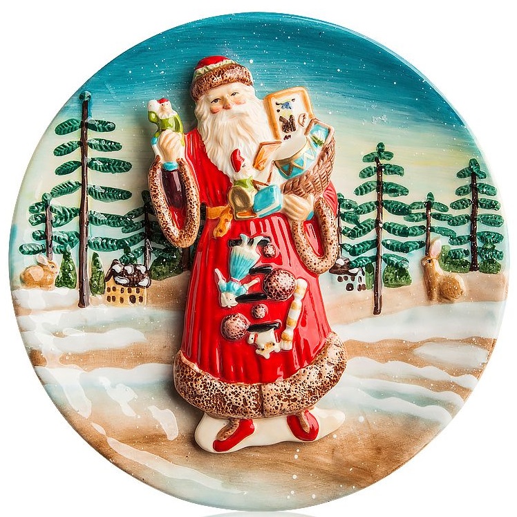 Тарелка настенная Lamart Santa 16432