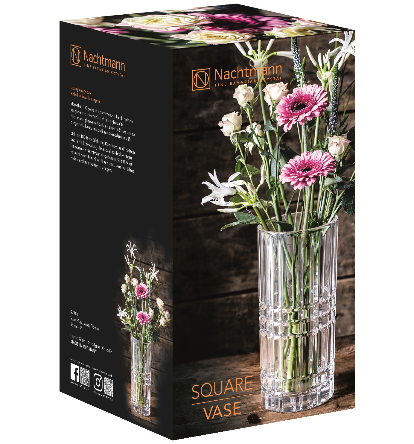 Ваза Nachtmann Square Vase 97781