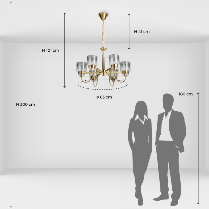 Люстра подвесная MW-Light Ella Hanging Chandelier 483014906