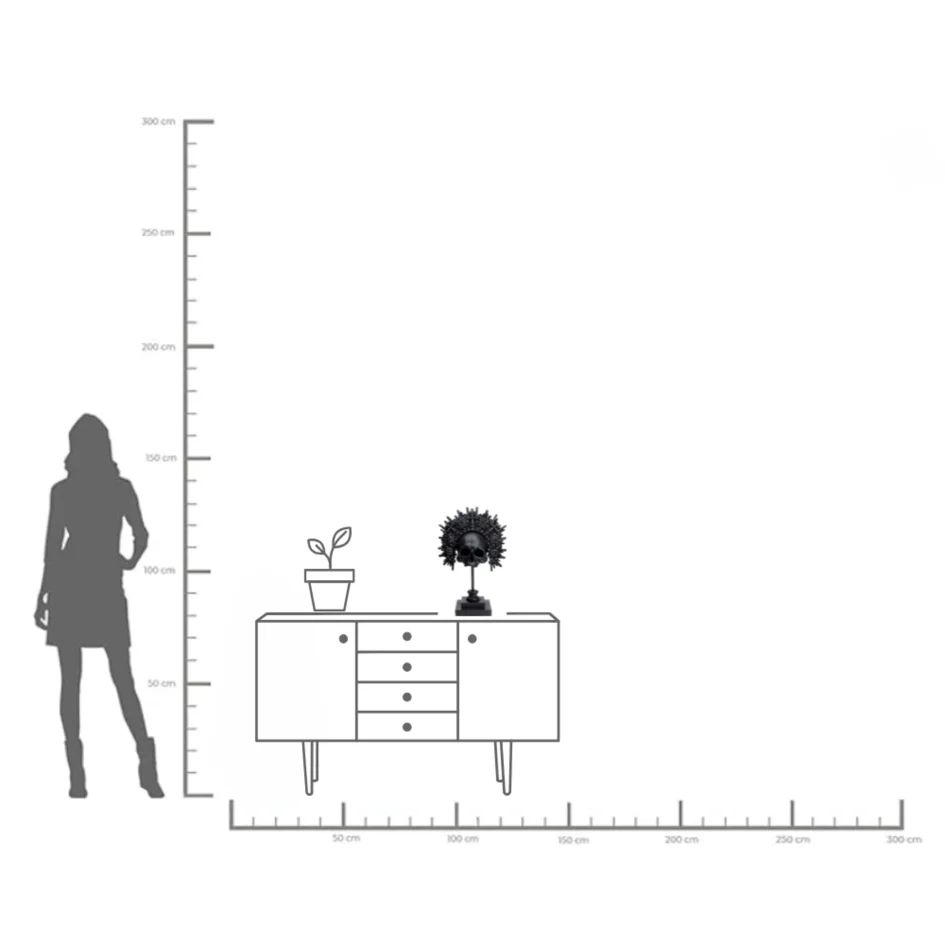 Фигурка KARE Deko Objekt King Skull Schwarz 52821