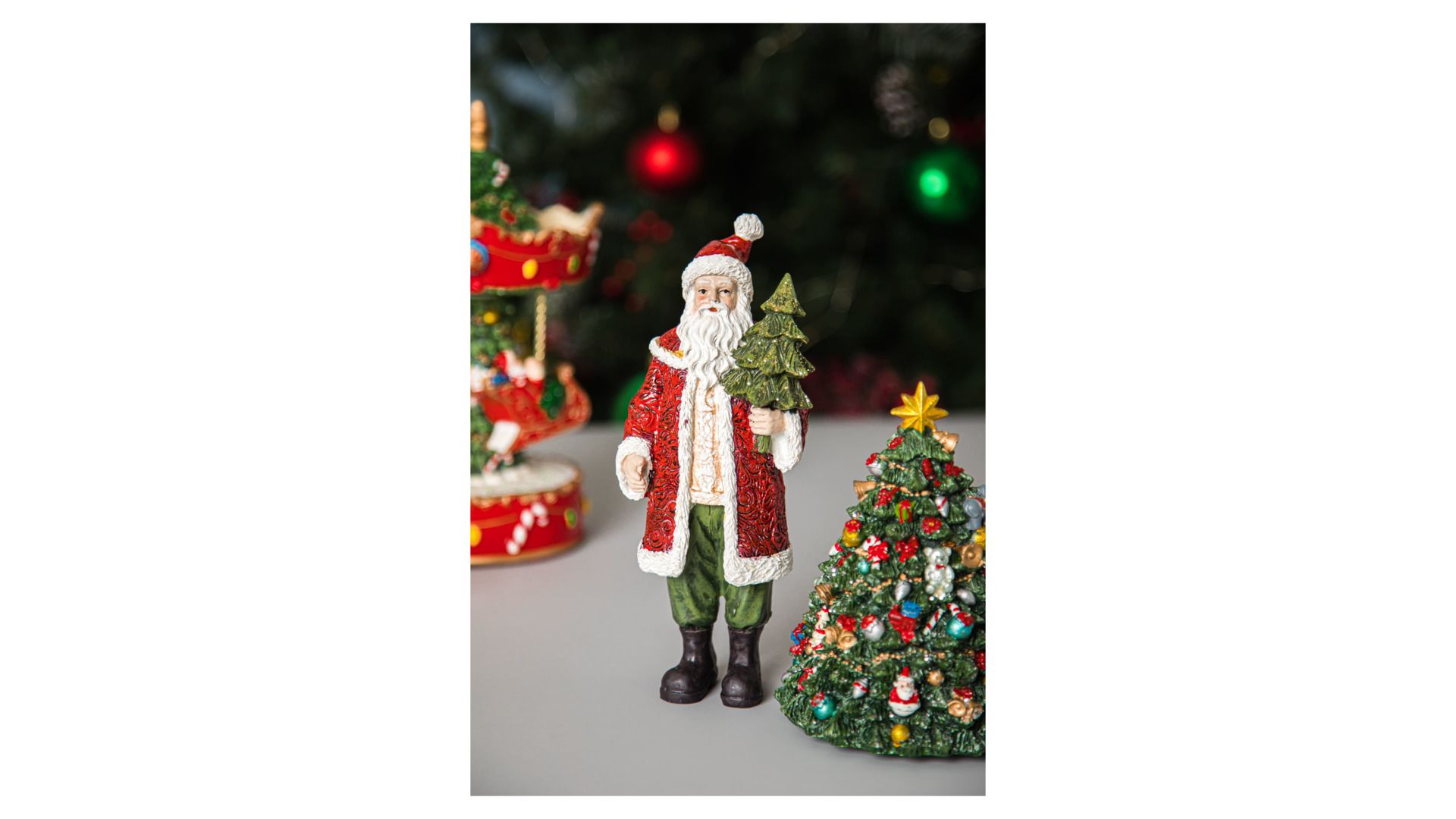 Фигурка Lamart Noel Santa with Fir 22105