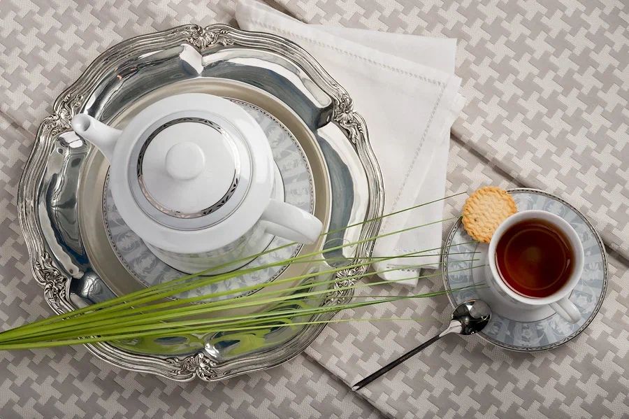 Чайный сервиз Leander Sabina Šedý Ornament 02160725-1013