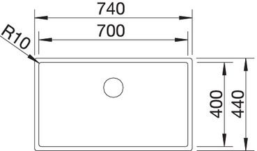 Кухонная мойка Blanco Claron 700-U InFino 521581