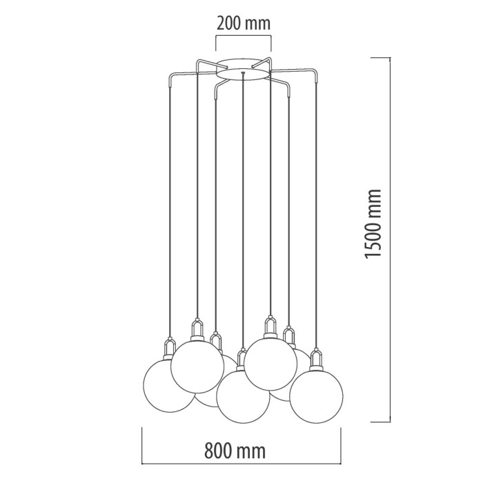Люстра подвесная De Markt Kreiss Hanging Chandelier 657011307