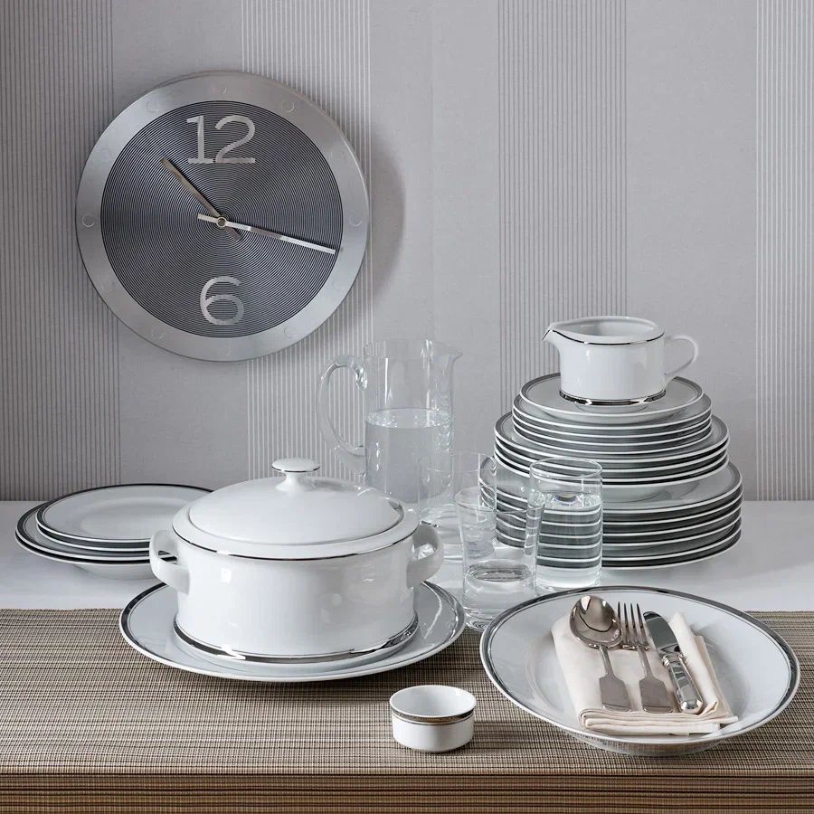 Обеденный сервиз Leander Sabina Platinová Odnož 02162021-0011