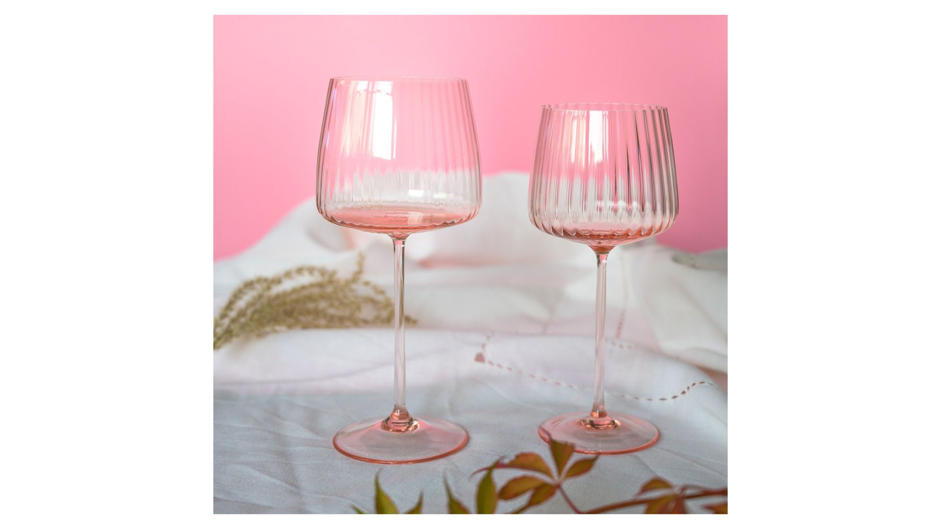 2 бокала для красного вина Anna Von Lipa Ripple Red Wine Rosa Set AVL-651-50