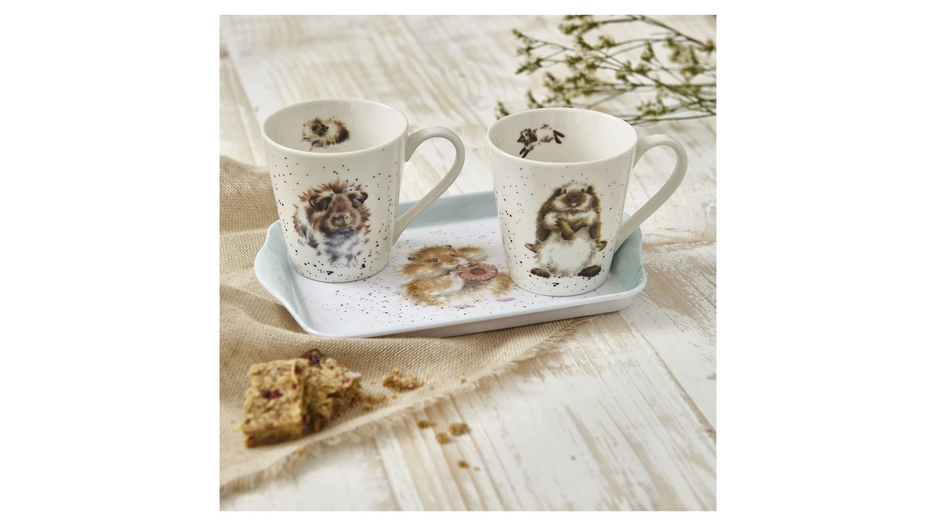 Набор кружек Pimpernel Wrendale Designs Hamster Mug & Tray Set X0011659139