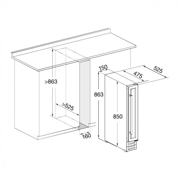 Винный шкаф Temptech Premium VWC7SB