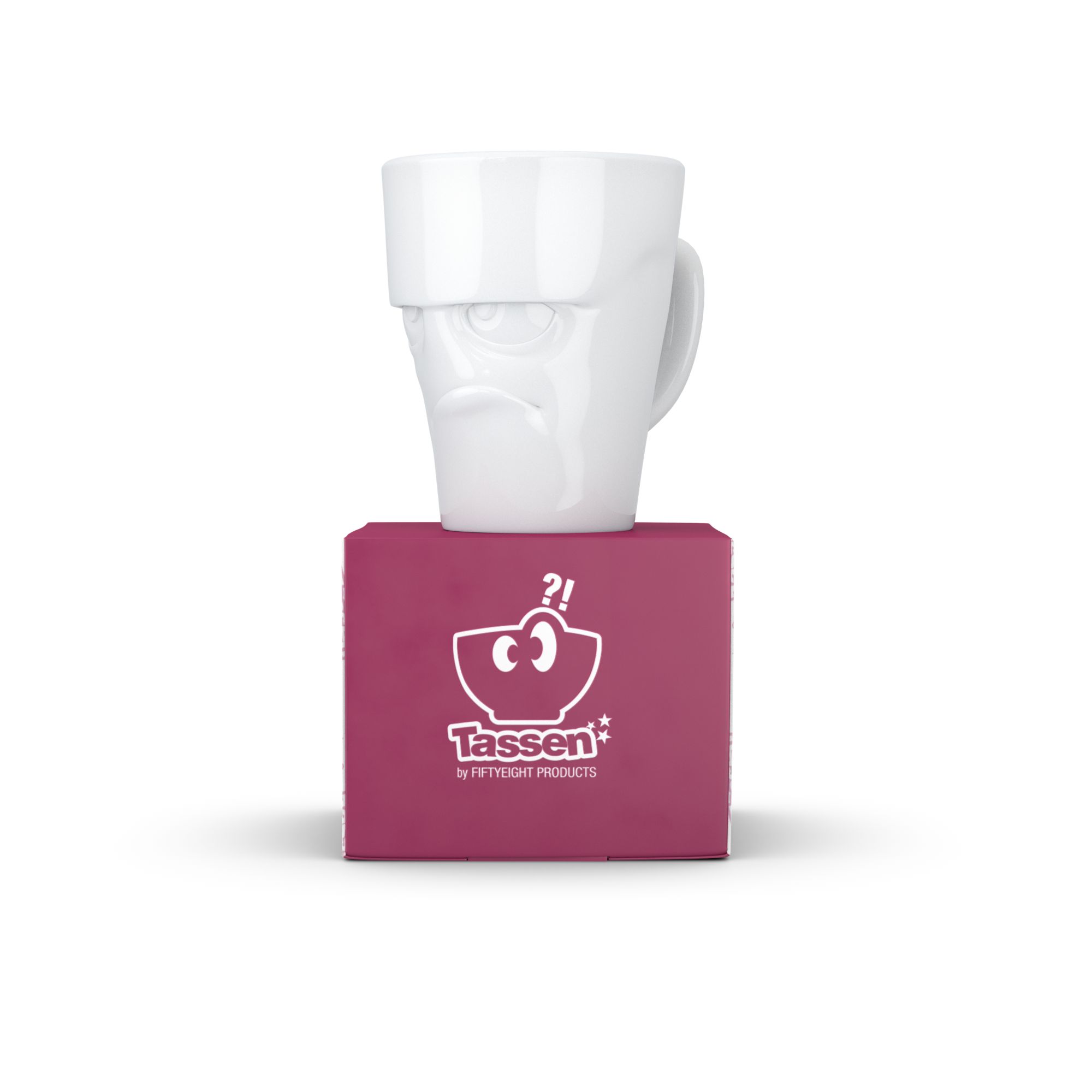 Кружка Tassen Mug with handle Grumpy white 01.81.01