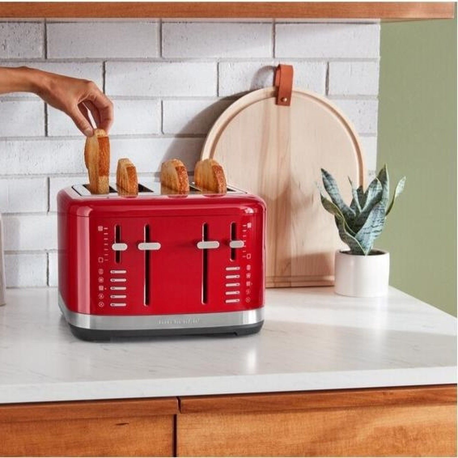 Тостер KitchenAid 4-Slice Toaster Empire Red KMT4109ER