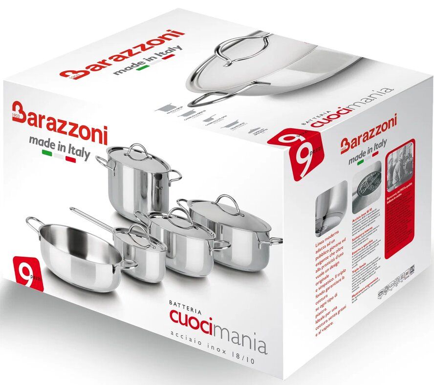 Набор кастрюль Barazzoni Cuocimania 28380901
