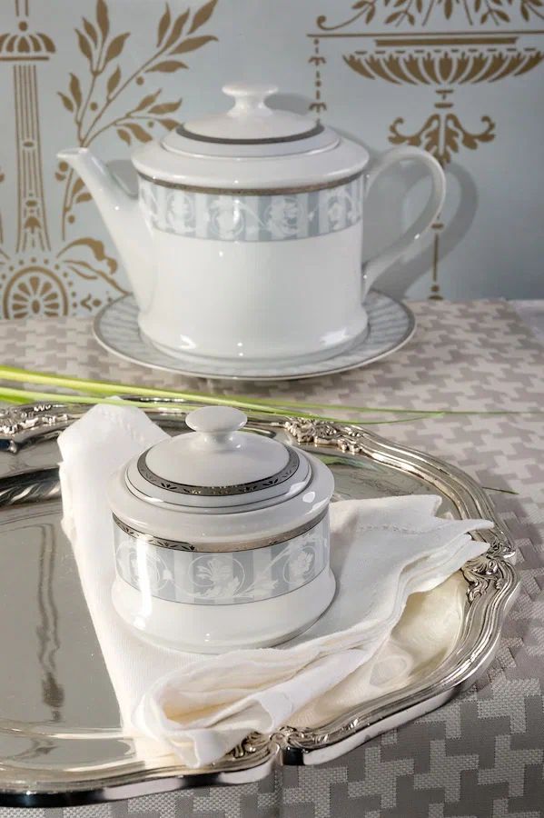 Чайный сервиз Leander Sabina Šedý Ornament 02160725-1013