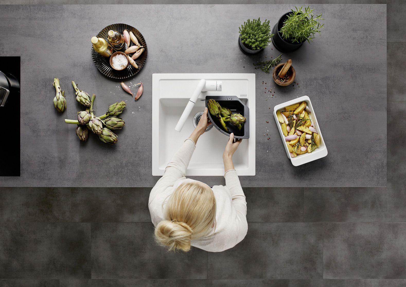 Кухонная мойка Blanco Dalago 5 Silgranit Coffee 518529