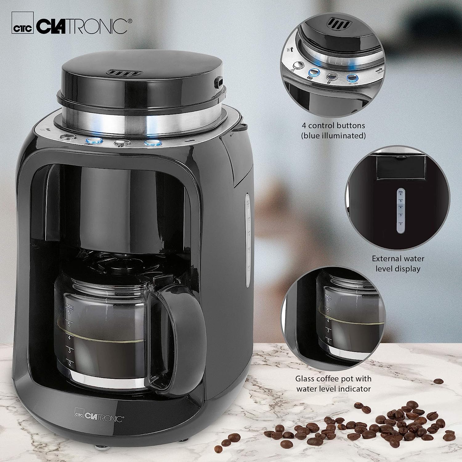 Кофеварка капельная Clatronic KA 3701