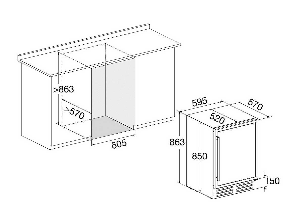 Винный шкаф Temptech Premium VWCR46SS