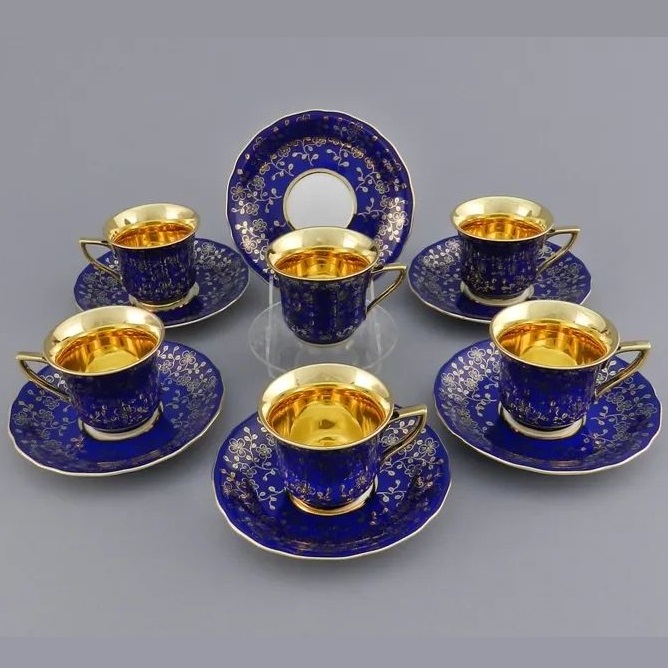 Кофейный набор Leander Windsor Zlaté Květiny 13160413-C341