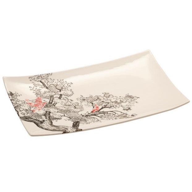 Блюдо прямоугольное Le Coq Porcelaine Kerasia Ivory Rectangular Tray LKER034AV363305