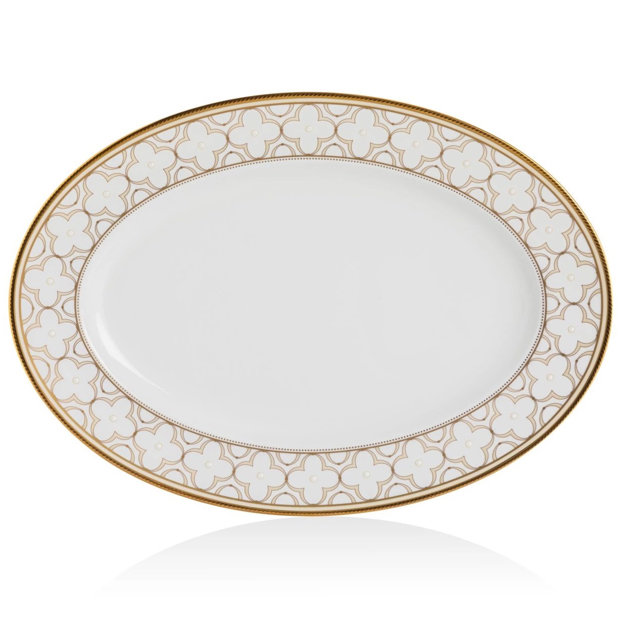 Блюдо овальное Noritake Trefolio Gold NOR4945L/97244