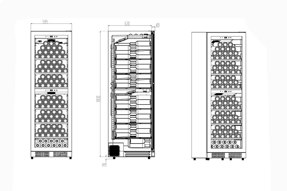 Винный шкаф Caso WineChef Pro 180 Black