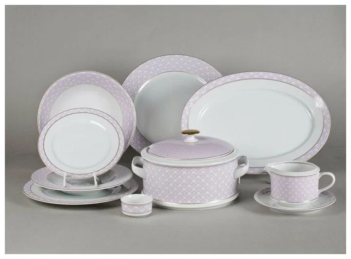 Обеденный сервиз Leander Sabina Fialové Pletení 02162021-243A