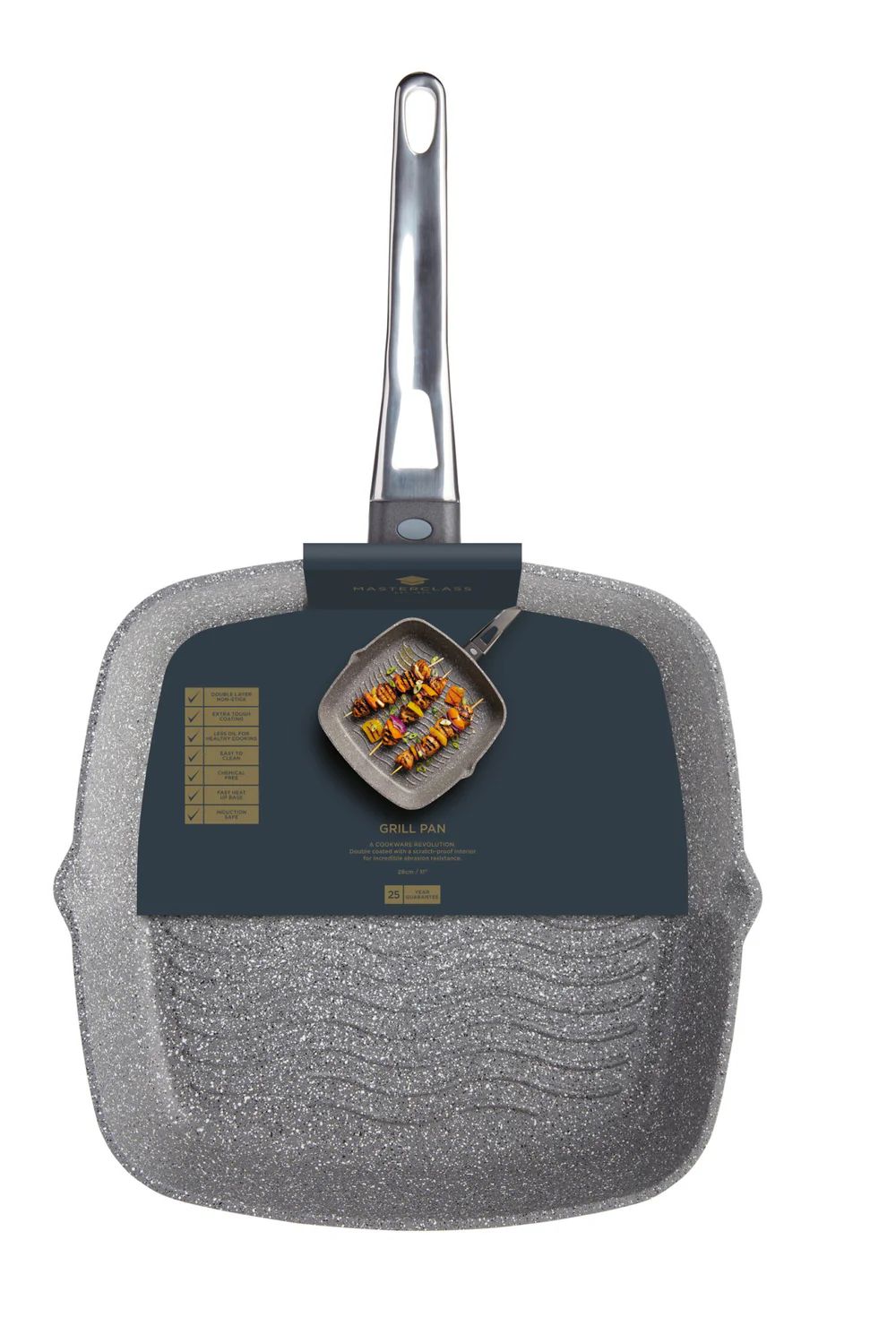 Сковорода-гриль KitchenCraft MasterClass Grill Pan MCMGP28