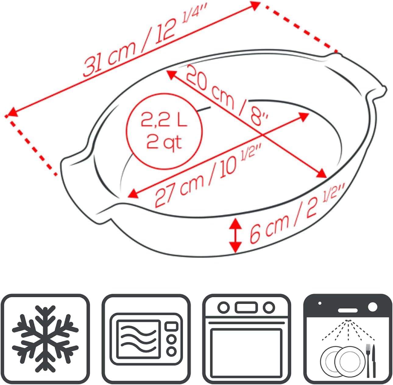 Форма для запекания Peugeot Blue 60619