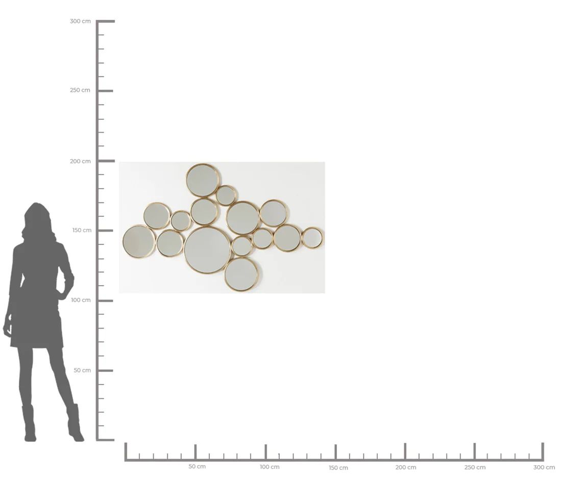 Зеркало KARE Spiegel Bubbles Brass 84132