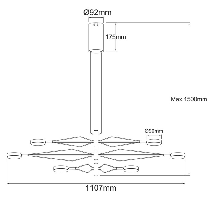 Подвесной светильник De Markt Galaxy Pendant Lamp 632017206