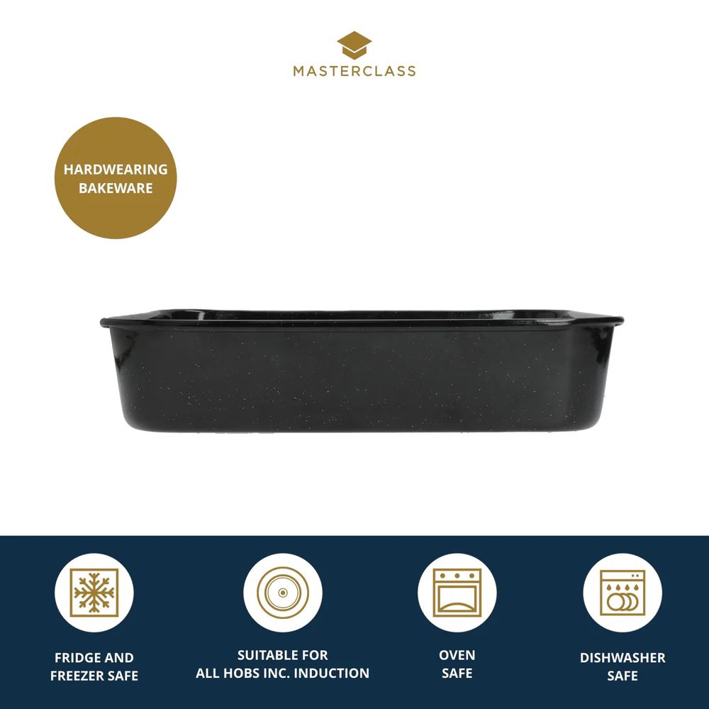 Форма для запекания KitchenCraft MasterClass Vitreous Enamel Roasting Pan MCVITHB2