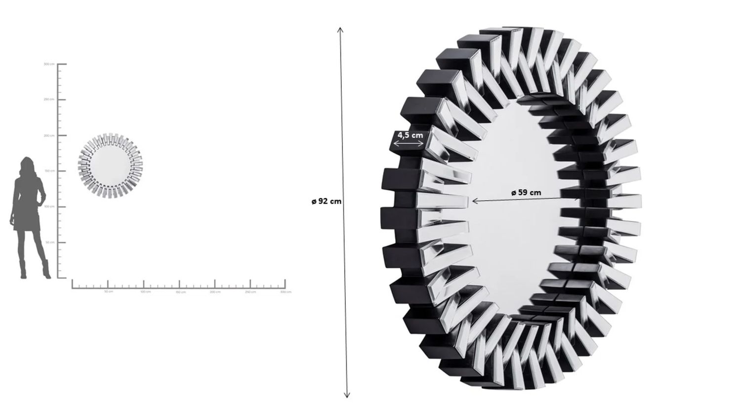 Зеркало KARE Spiegel Sprocket 79985