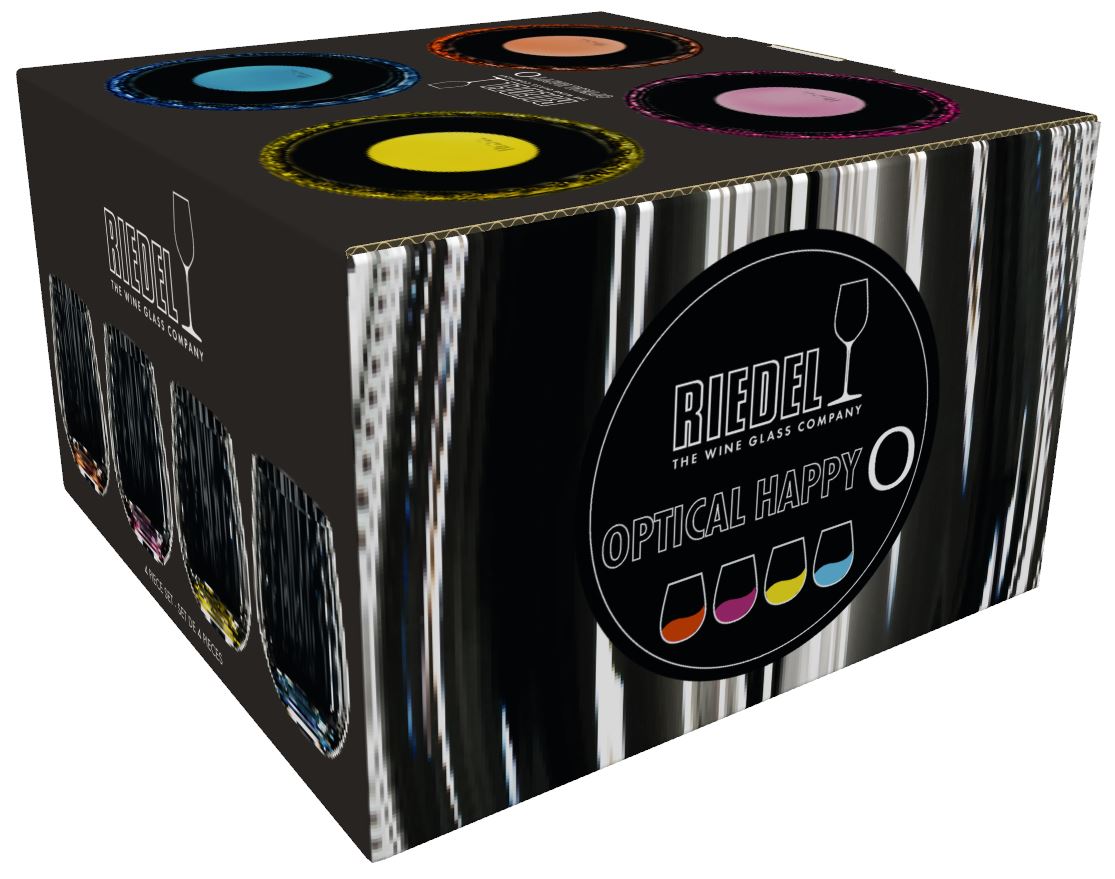 4 бокала для воды RIEDEL O Wine Tumbler Happy O Optical Set 5515/44