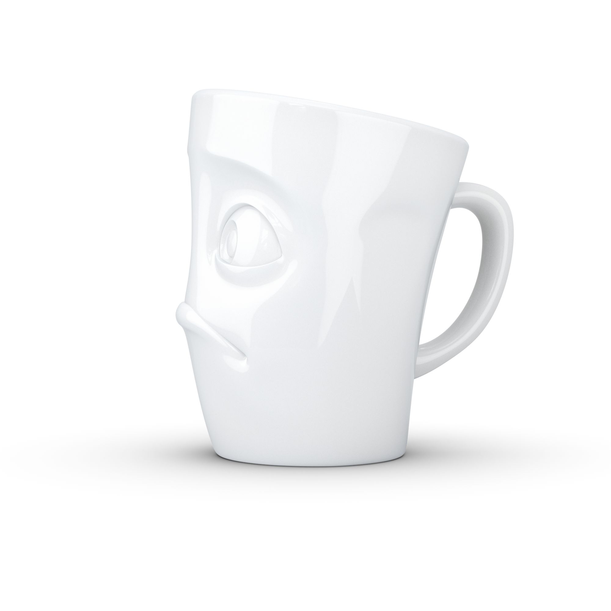 Кружка Tassen Mug with handle Baffled white 01.84.01