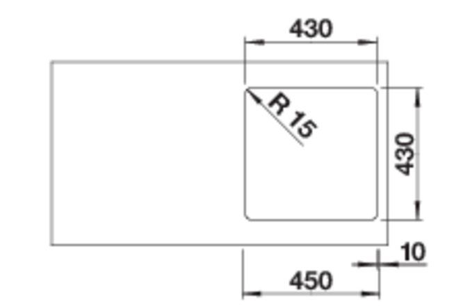Кухонная мойка Blanco Solis 400-IF InFino 526118
