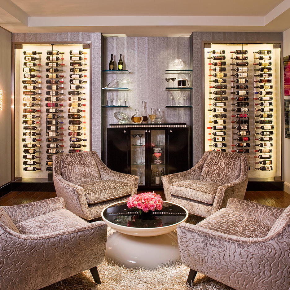 Настенный стеллаж на 18 бутылок DOVINI Double DOV652092