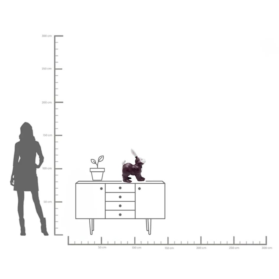 Копилка KARE Spardose Fetish Bunny Standing Burgundy 57482