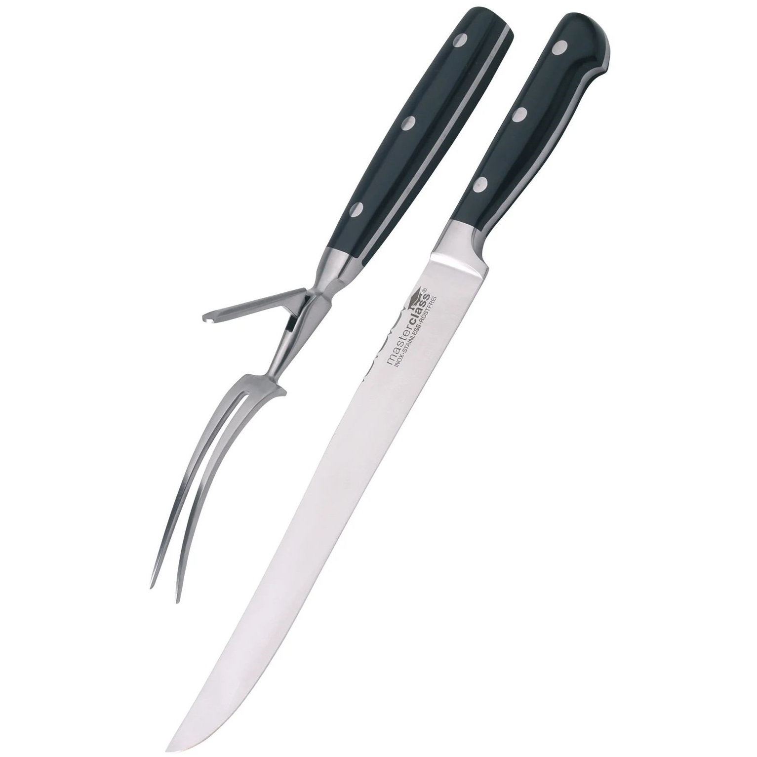 Набор для сервировки KitchenCraft MasterClass Deluxe Traditional Carving Set KCCARVSETBLK