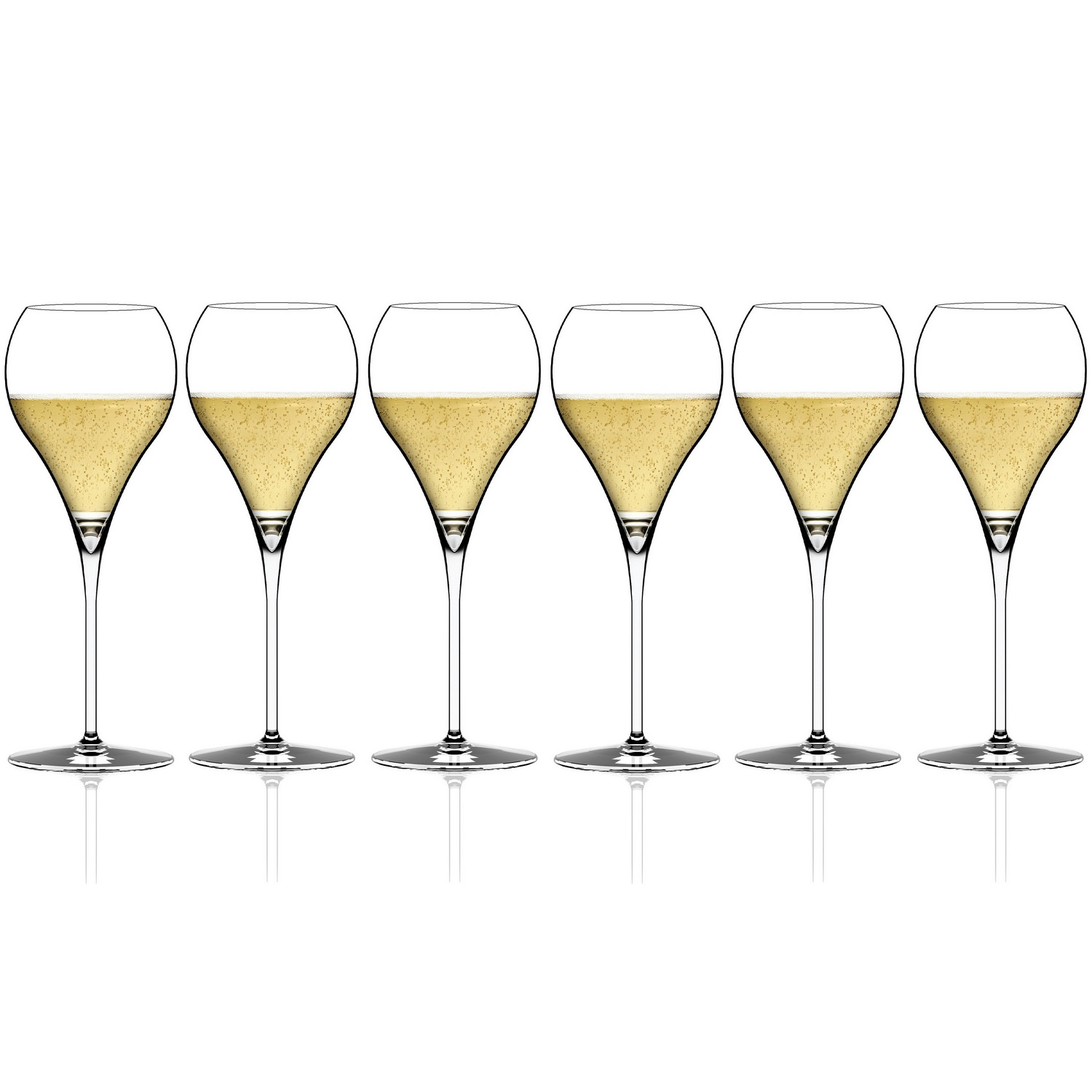 6 бокалов для шампанского Italesse Grand Balloon Flute 380 мл (арт. 3036)