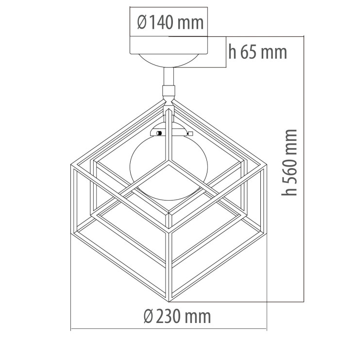 Потолочный светильник De Markt Prism Ceiling Lamp 726010301