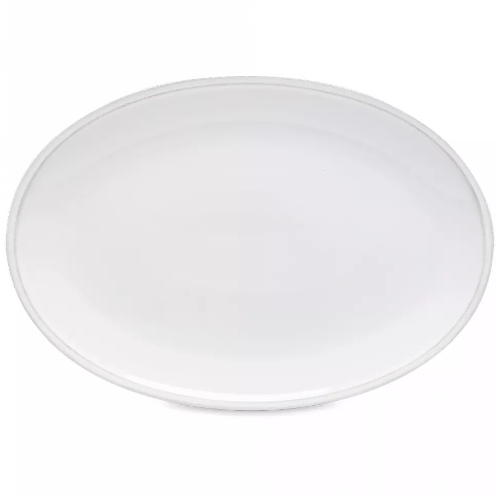 Блюдо овальное Costa Nova Friso Oval Plate FIP332-WHI