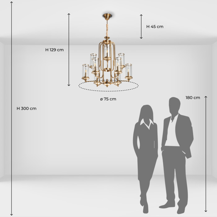 Люстра подвесная MW-Light Amanda Hanging Chandelier 481015509