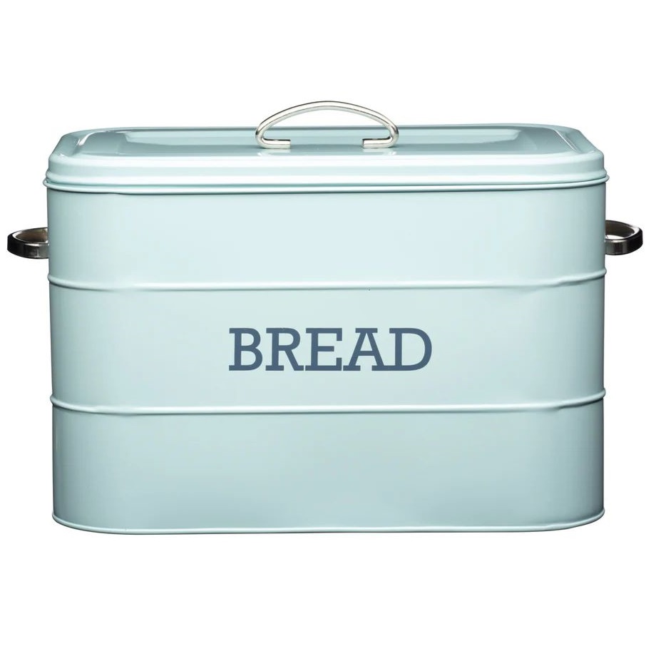 Хлебница KitchenCraft Living Nostalgia Vintage Blue Bread Bin LNBBINBLU