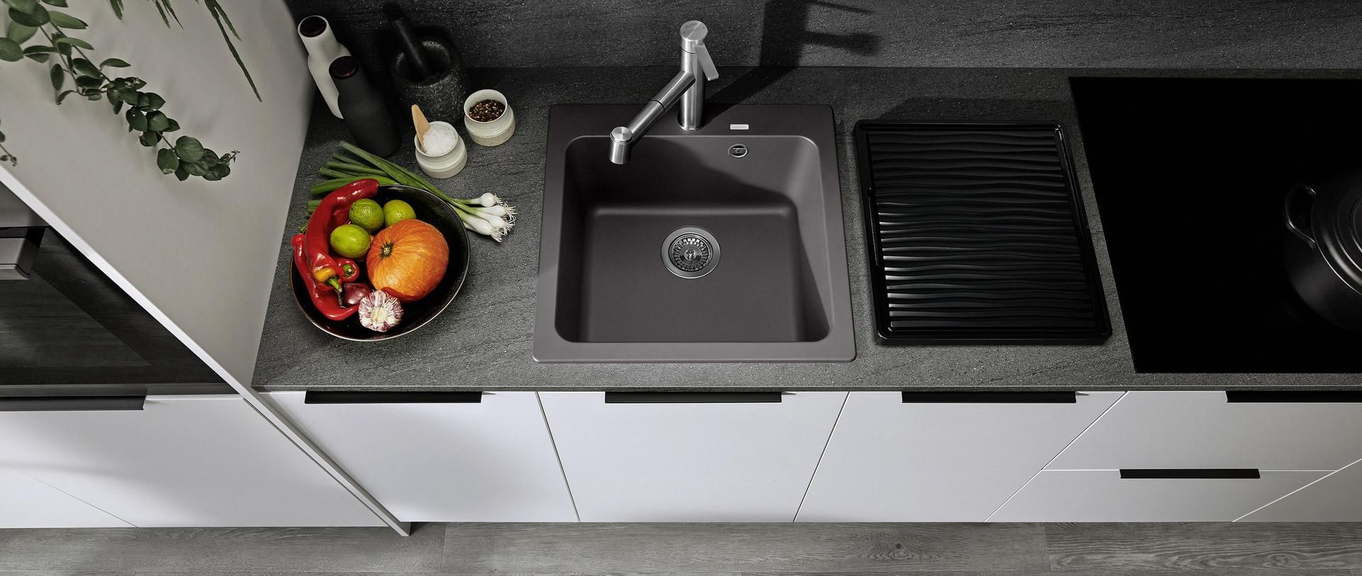 Кухонная мойка Blanco Naya 5 Silgranit Anthracite 526579